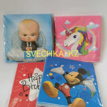 АКСЕССУАРЫ ДЛЯ ПРАЗДНИКА САЛФЕТКИ БУМАЖНЫЕ 3298