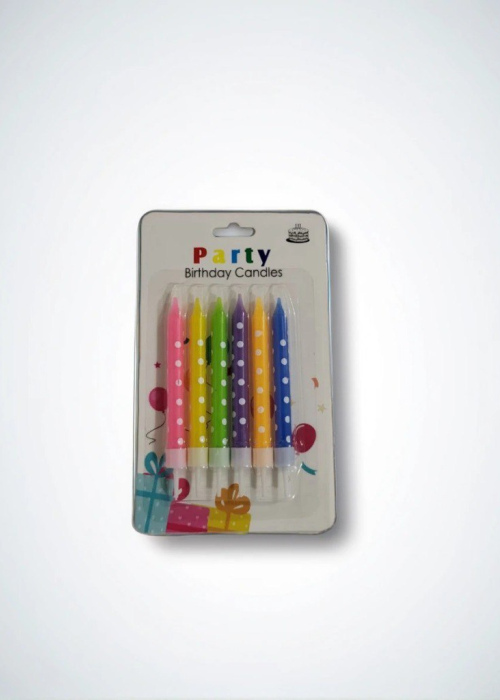 НАБОР СВЕЧЕЙ PARTY HAPPY BIRTHDAY 14,5*21 В АСС БЛ/У 