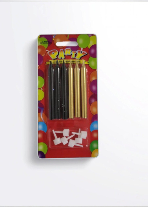 НАБОР СВЕЧЕЙ PARTY HAPPY BIRTHDAY 14,5*21 В АСС БЛ/У 