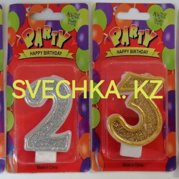НАБОР СВЕЧЕЙ PARTY HAPPY BIRTHDAY 7*15 В АСС БЛ/У